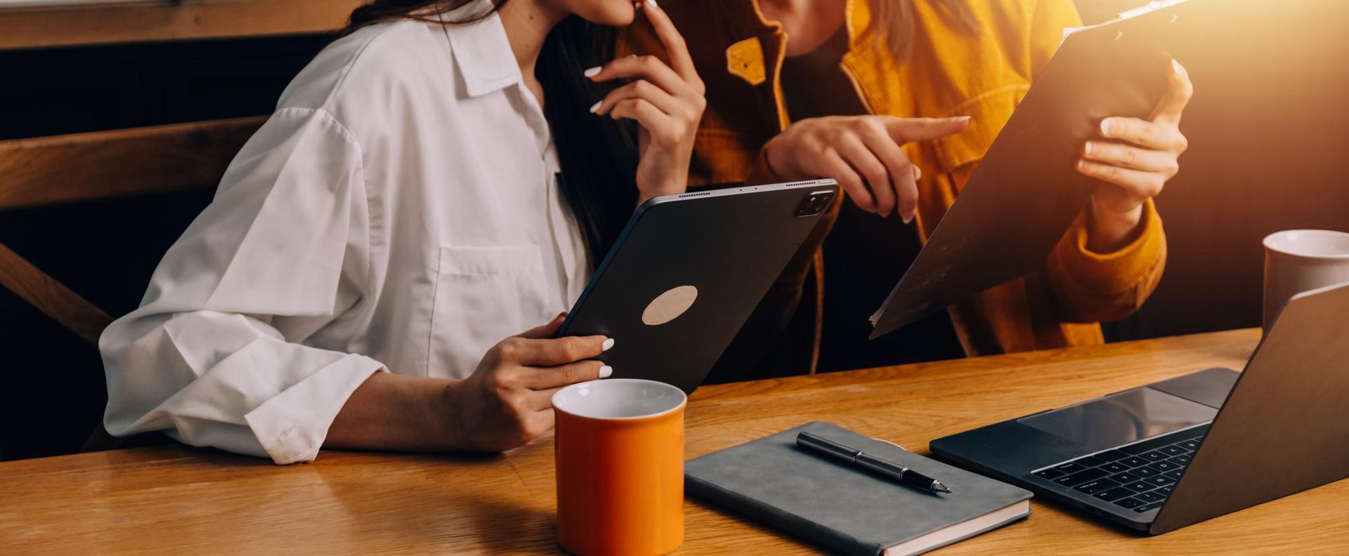 worker using smartphone