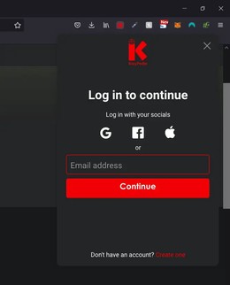 Kozypedia Browser-Extension im Einsatz