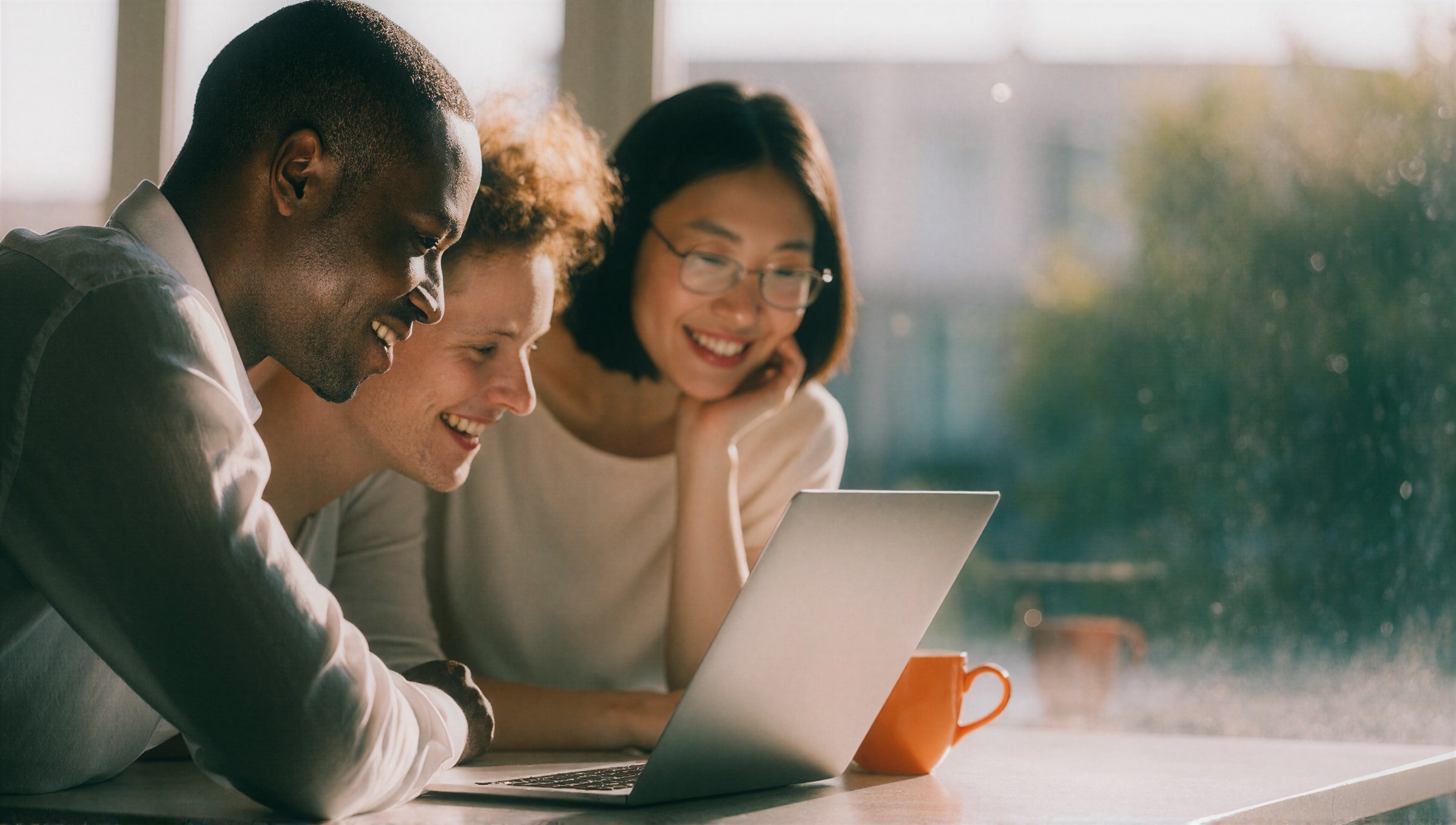 App-Entwickler-Team von TALEDRAFT arbeitet gemeinsam am Laptop