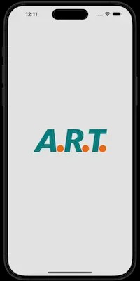 A.R.T. App – Startbildschirm