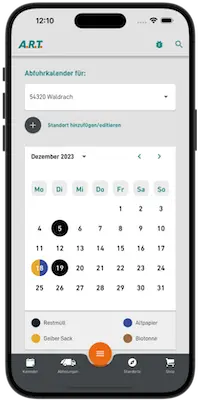 A.R.T. App Screenshot