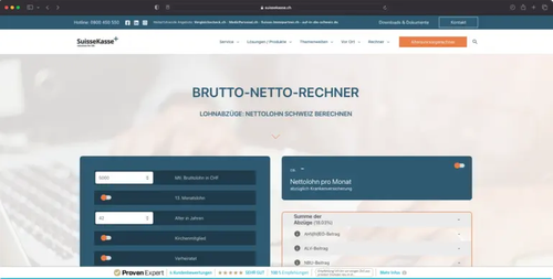 Brutto-Netto-Rechner Screenshot