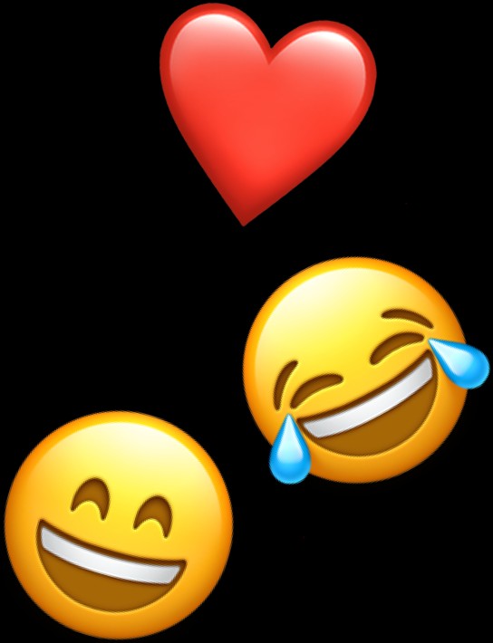 Live-Emoji-Reaktionen des Publikums auf dem Bildschirm