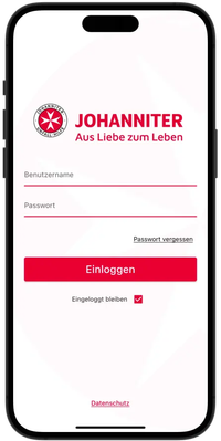 Juh2Go App Login Screenshot