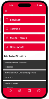 Juh2Go App Startbildschirm Screenshot