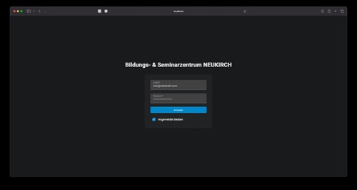 Terminplaner des Bildungszentrums Neukirch – Login
