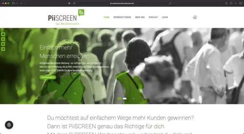 PiiScreen – Verwaltungsbereich des IOT-Netzwerks
