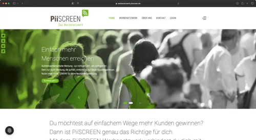PiiScreen IOT Netzwerk Screenshot