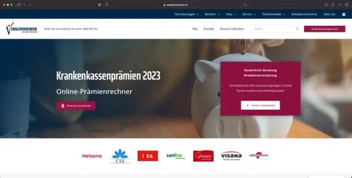 Prämienrechner für den Versicherungsvergleich
