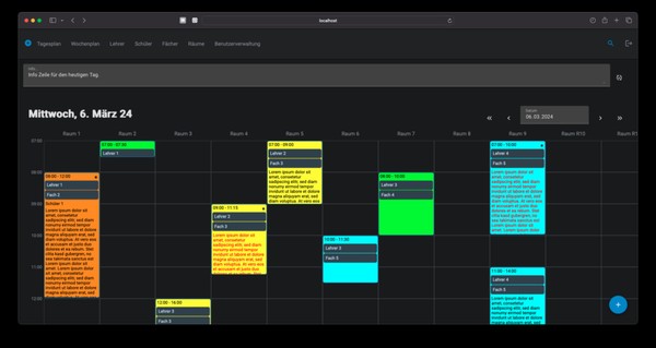 Terminplaner – Web-App für das Bildungszentrum Neukirch