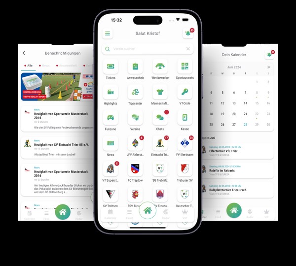 Modernisierte Vereinssport-App von TotalFansports